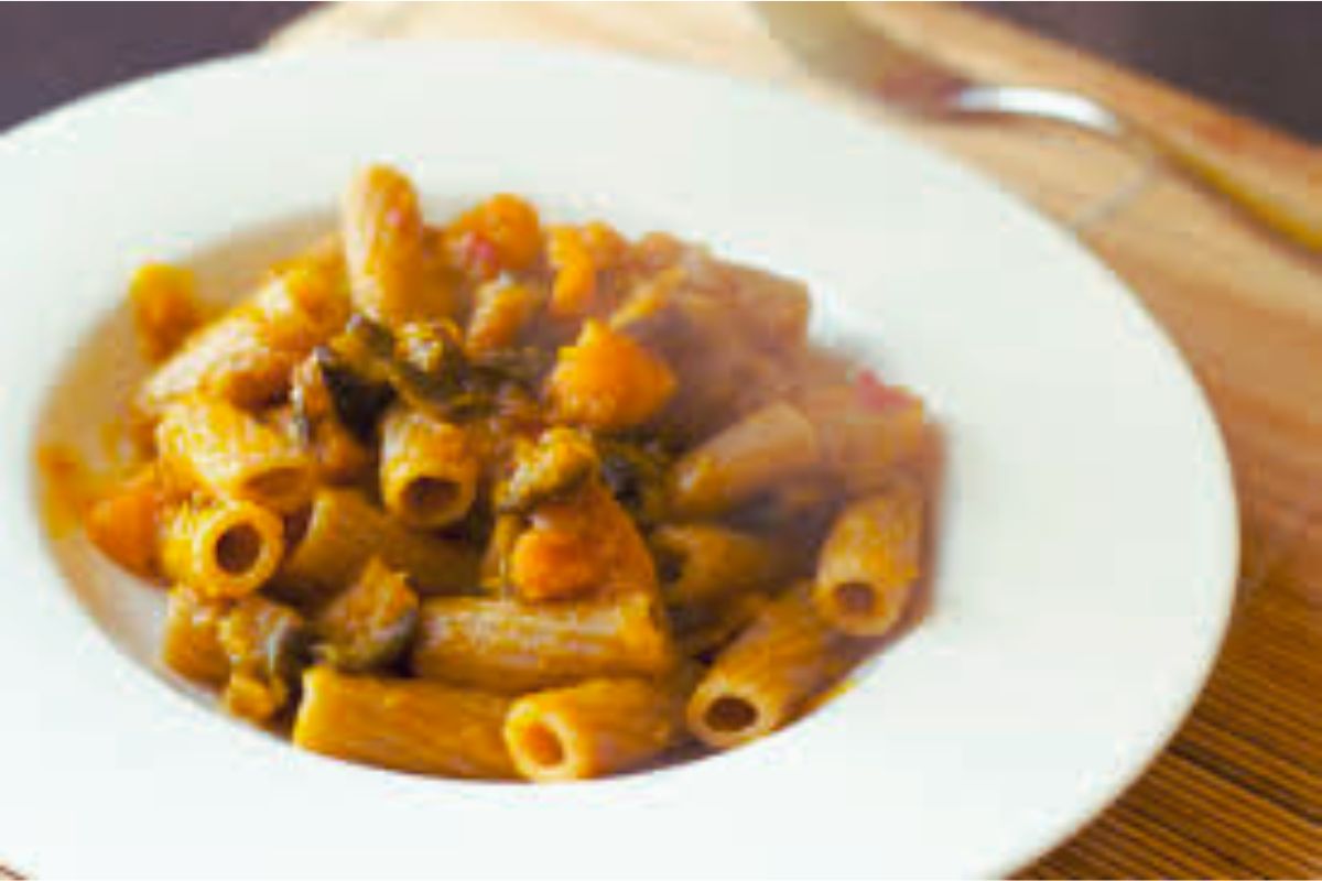 Macarrão com Molho de Abóbora